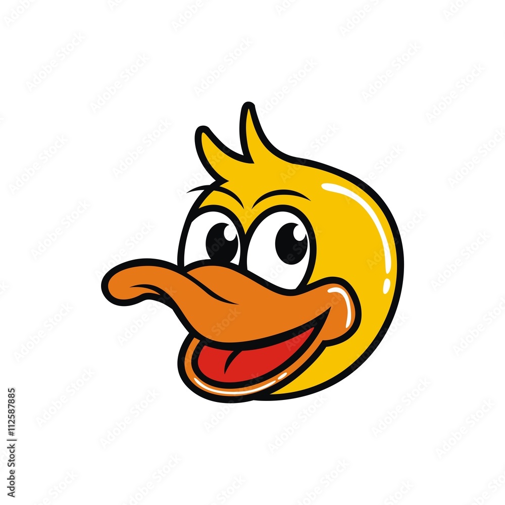 head of duck vector