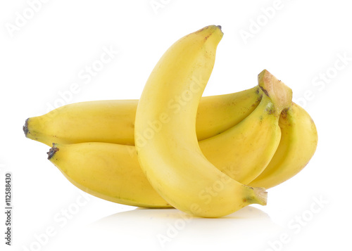 banana on white background