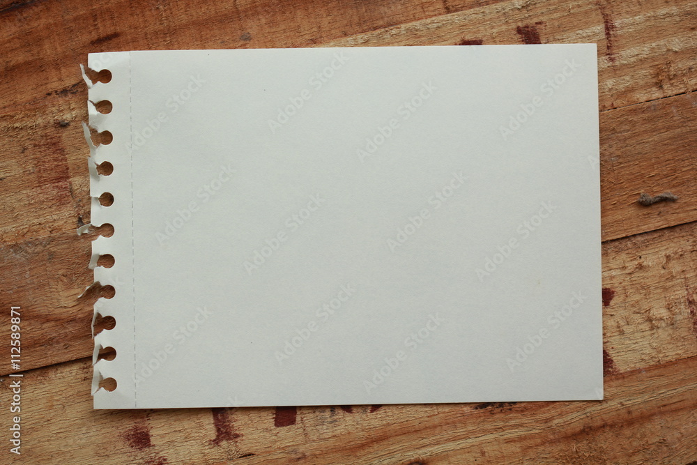 white paper on old wood white paper on old wood