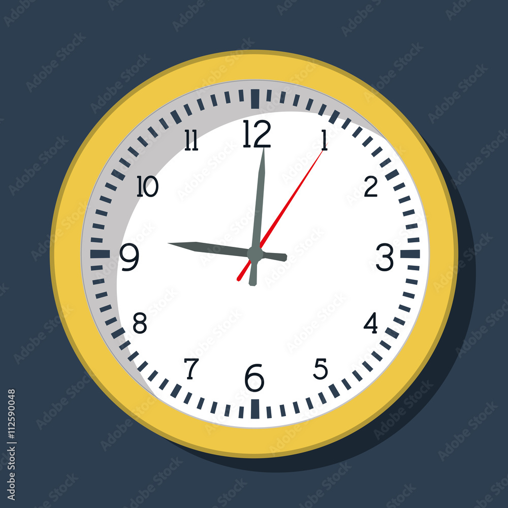 Time design. Clock icon. Flat illustration Time design. Clock icon. Flat illustration