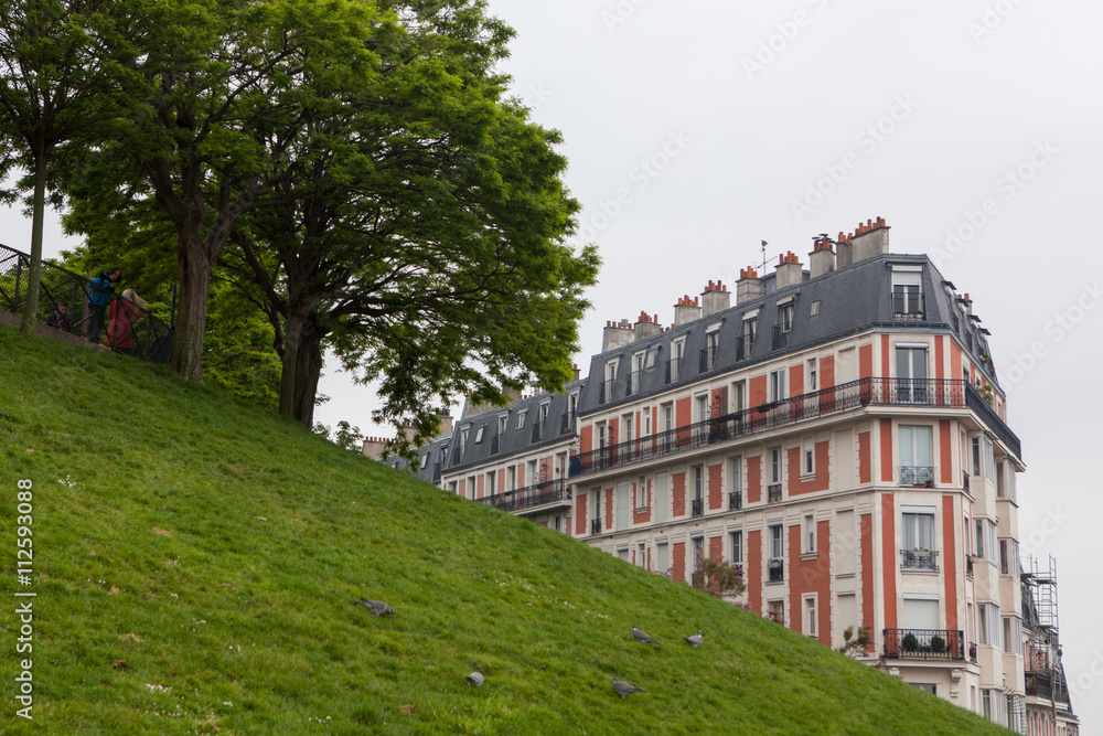Picturesque house on the Montmartre hill Picturesque house on the Montmartre hill