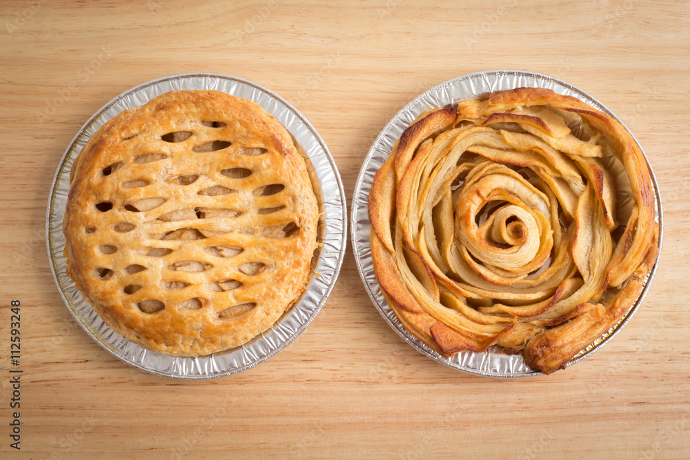 Apple pie and Apple Rose pie Apple pie and Apple Rose pie