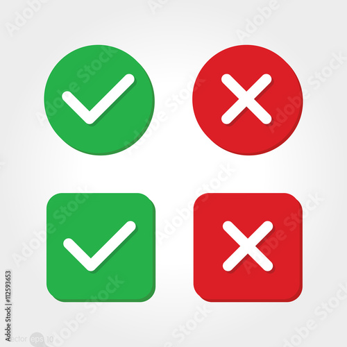 Yes or No icons
