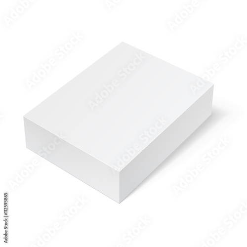 White Package Box. For Software, electronic device