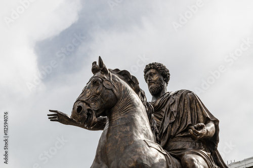 statue of Marcus Aurelius, Campidoglio, Rome, Italy.