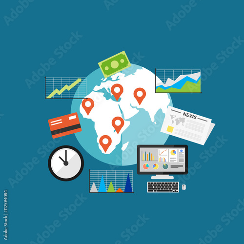 business investment concept illustration. Business growth.
