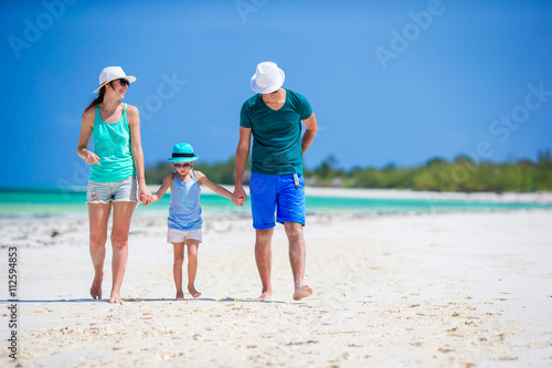 Family vacation on the beach