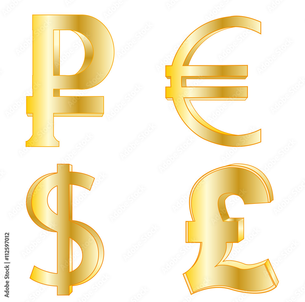 Fototapeta premium Symbols of national currency