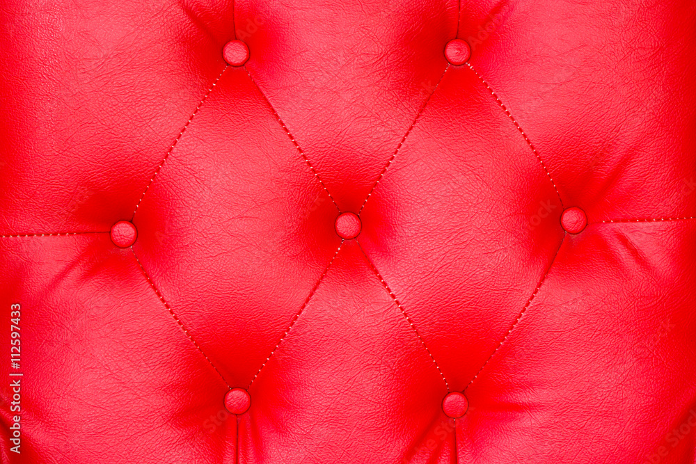 Fototapeta premium Red leather texture background