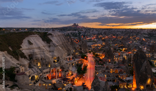 Sunset at Goreme in Cappadocia, Turkey