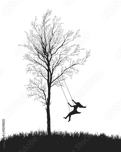 girl on a swing