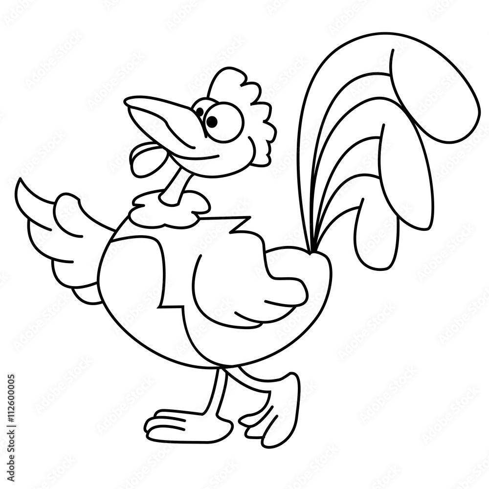 Obraz premium black and white roster