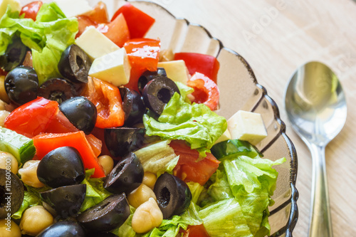 Mediterranean cuisine fresh salad