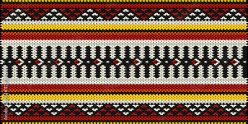 Traditional Arabian Style Sadu Weaving Illustrated Background [C