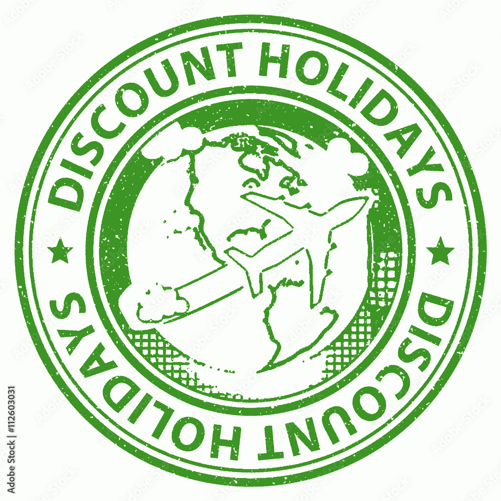 Discount Holidays Represents Bargains Discounted And Vacational