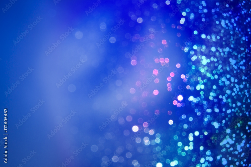 glitter wonderful lights blue background.