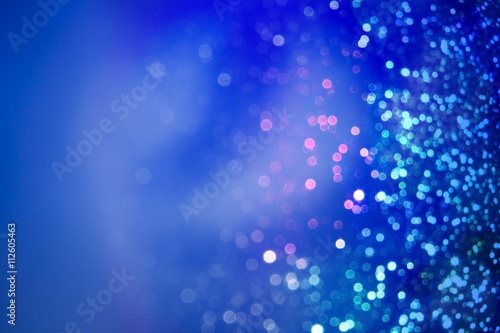 glitter wonderful lights blue background.