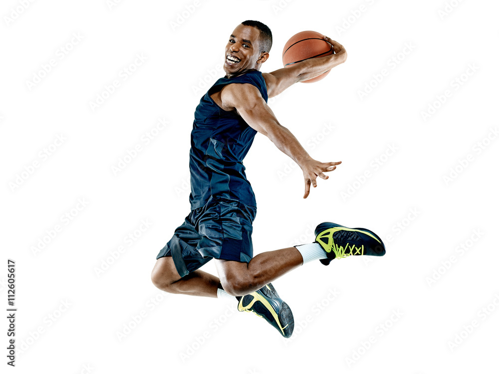 Fototapeta premium basketball player man Isolated 