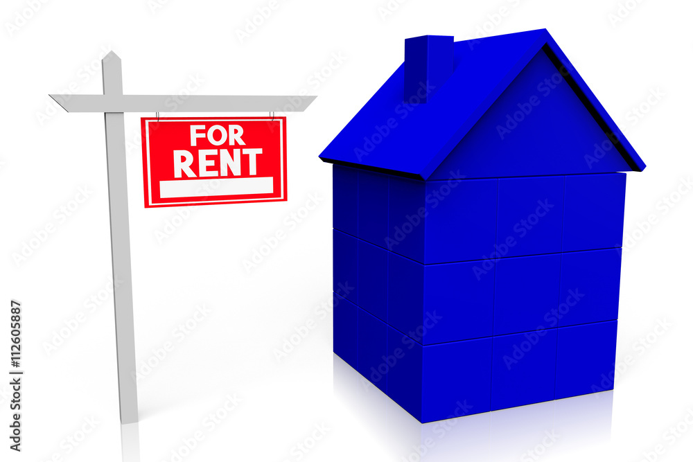 3D house for rent concept 3D house for rent concept