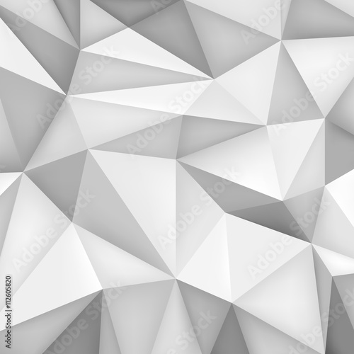 Low polygon shapes background, triangles mosaic, vector design, creative background, templates design, grey wallpaper