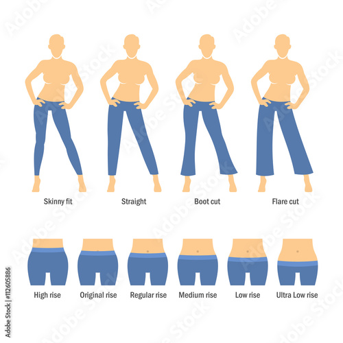 Women Jeans Types Set
