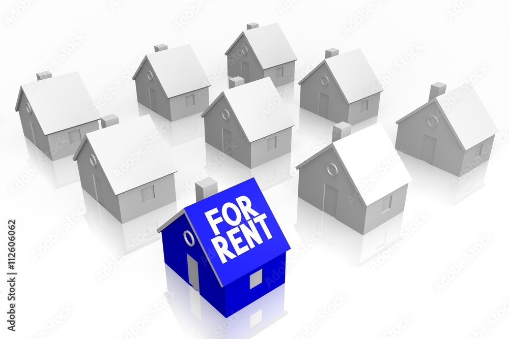 3D house for rent concept 3D house for rent concept