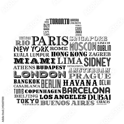 City names Bag Design