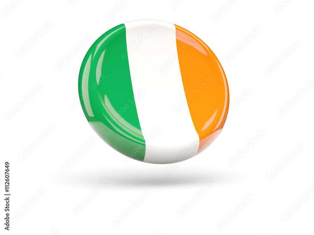 Flag of ireland. Round icon