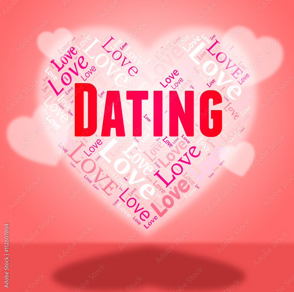 Dating Heart Shows Sweetheart Hearts And Relationship