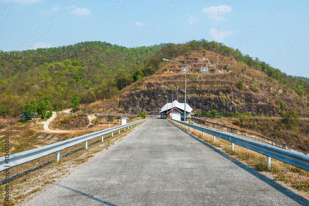 Road on Mae Ngat Somboon Chon dam Stock Photo Adobe Stock