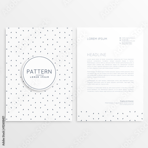 clean minimal letterhead template