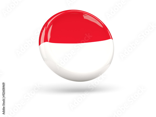 Free Download Flag of monaco. Round icon - GFXLoad