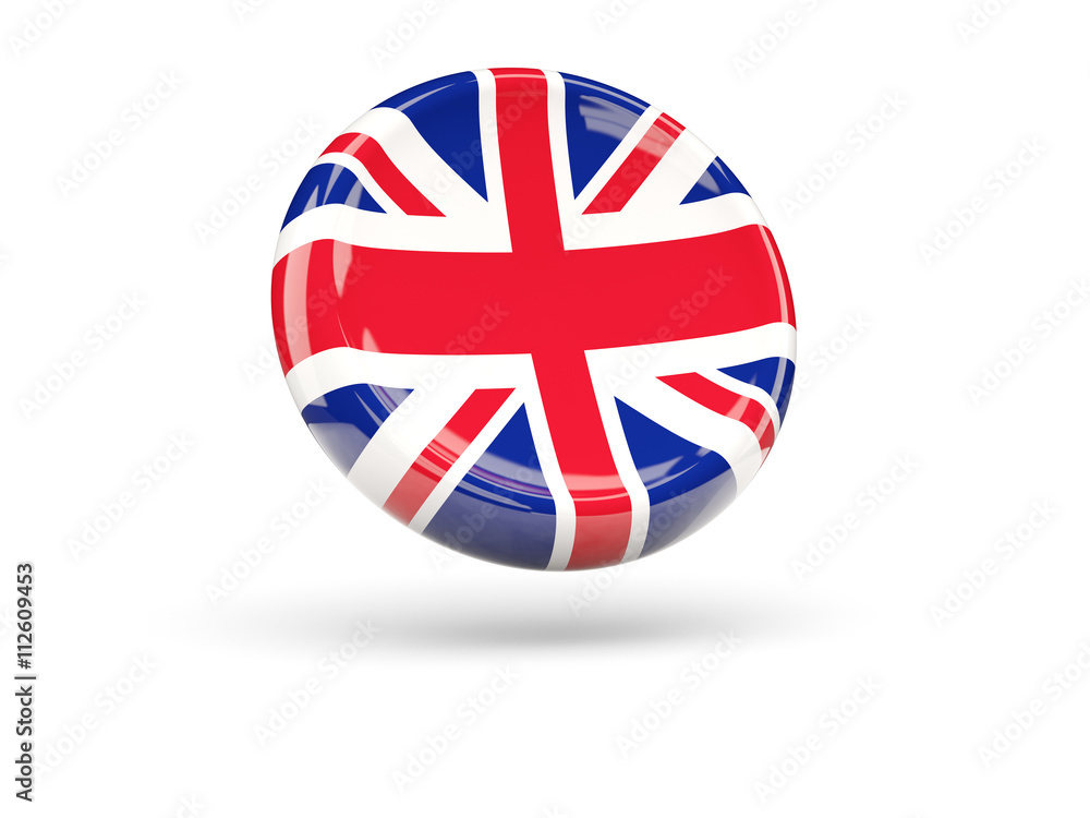 Flag of united kingdom. Round icon Flag of united kingdom. Round icon