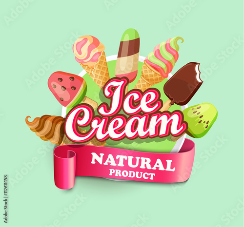 Ice cream emblem.