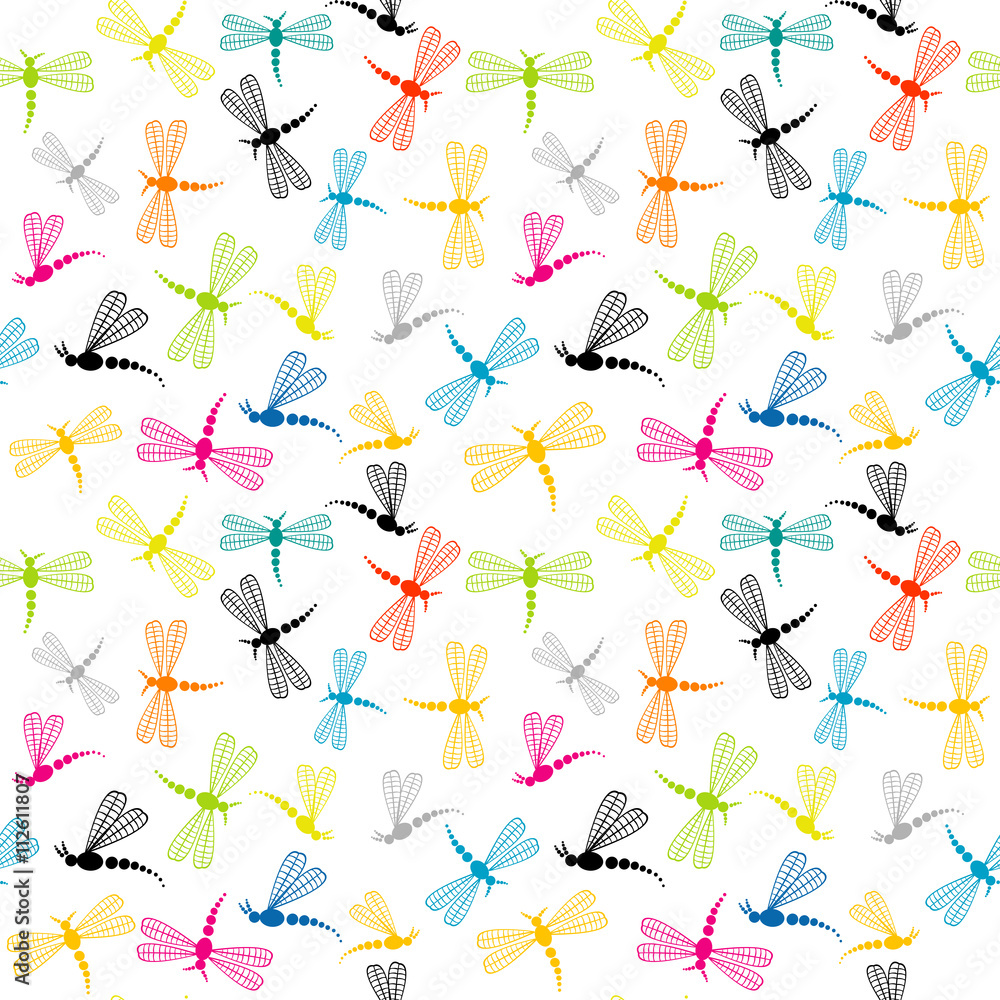 Dragonfly background Stock Vector | Adobe Stock