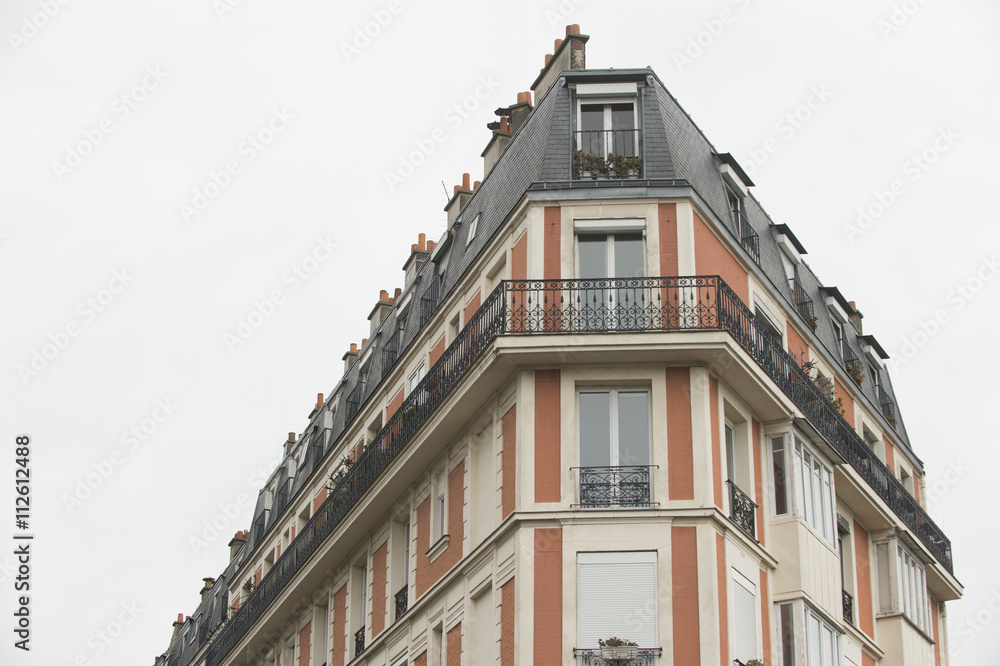 Fototapeta premium Attics in Paris, France