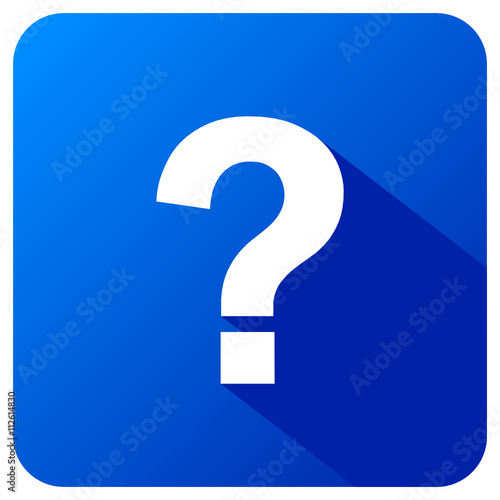 Fragezeichen Info Button Blau