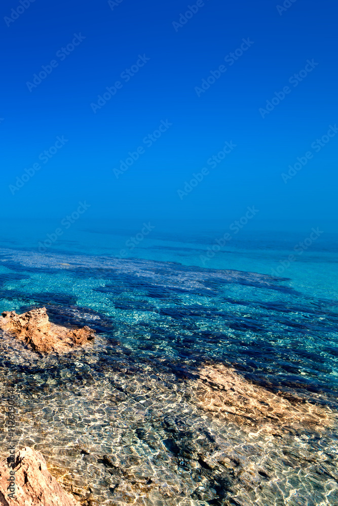 Obraz premium ..Beautiful Sunny Beach Coastline with Panorama Tranquility Bay.