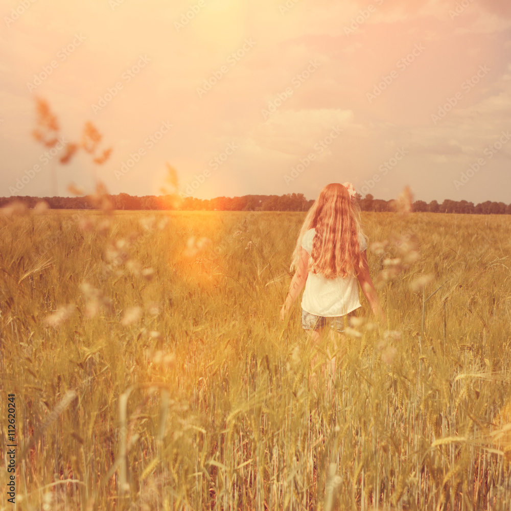 girl in field girl in field