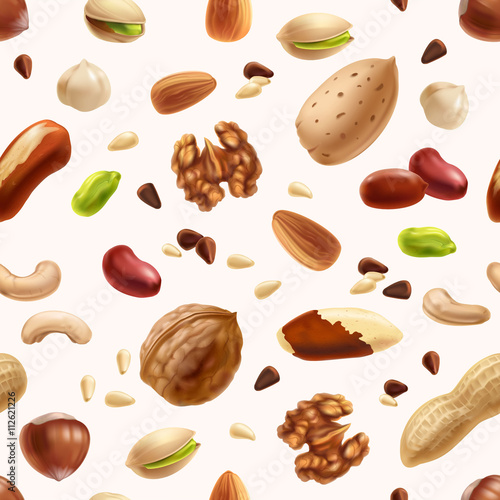 Nuts seamless patern