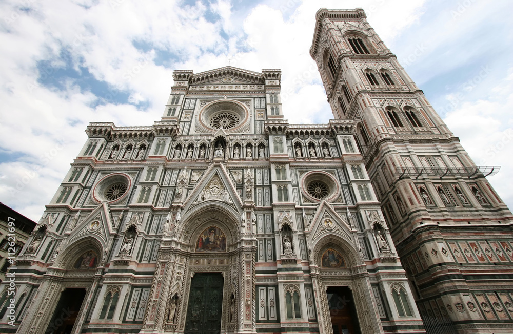 the duomo and bell tower of florence, italy