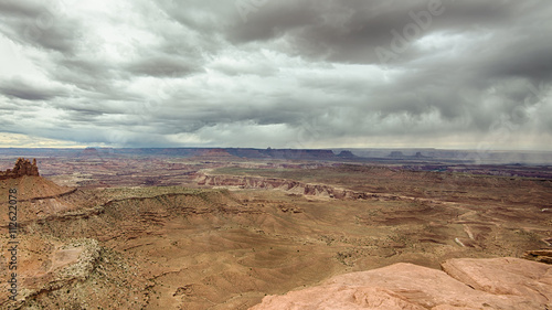 Storm Clouds at Grand View Point Overlook, Canyonlands National