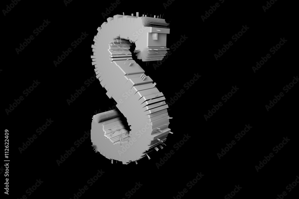Stylish futuristic Sign in Motion. Nice 3D Render
Stylish futuristic Sign in Motion. Nice 3D Render