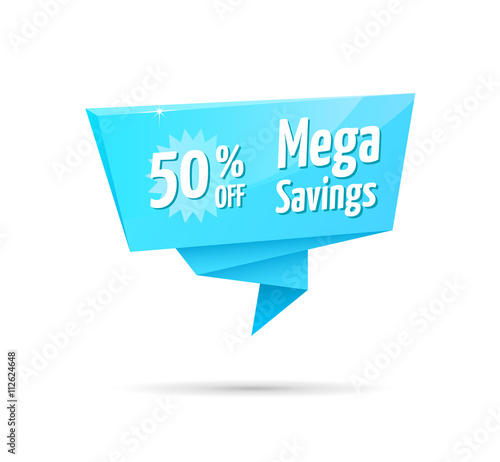 Mega Savings 50% Off Blue Tag