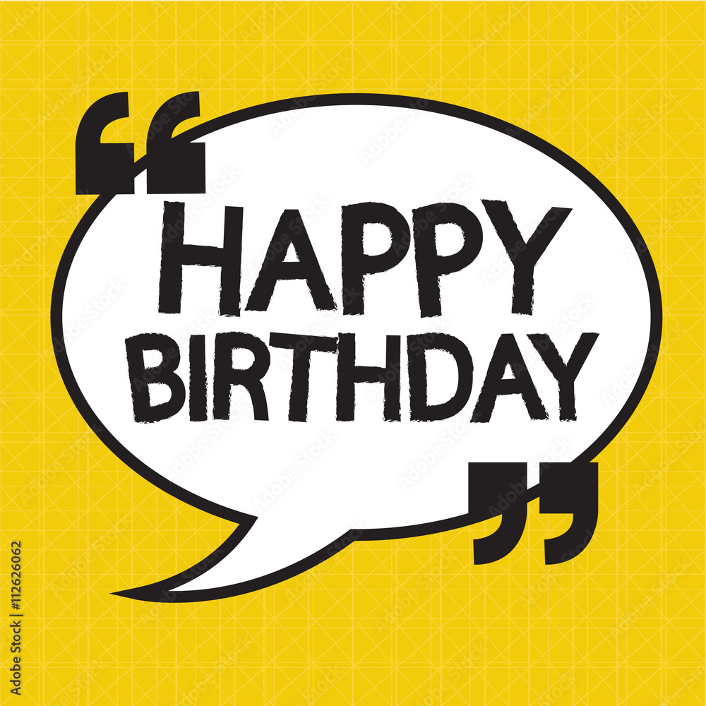Happy birthday illustration design Happy birthday illustration design