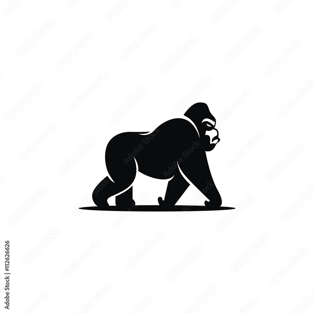Obraz premium gorilla logo vector