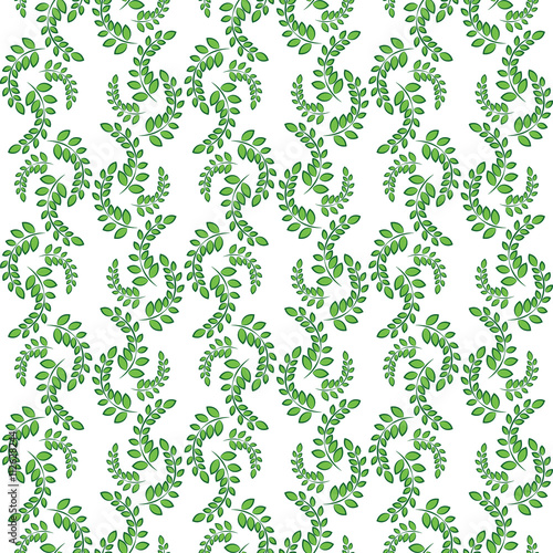 Laconic vector seamless floral pattern with the image of twigs or buds of poplar wood.