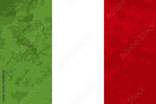 True proportions Italy flag with texture