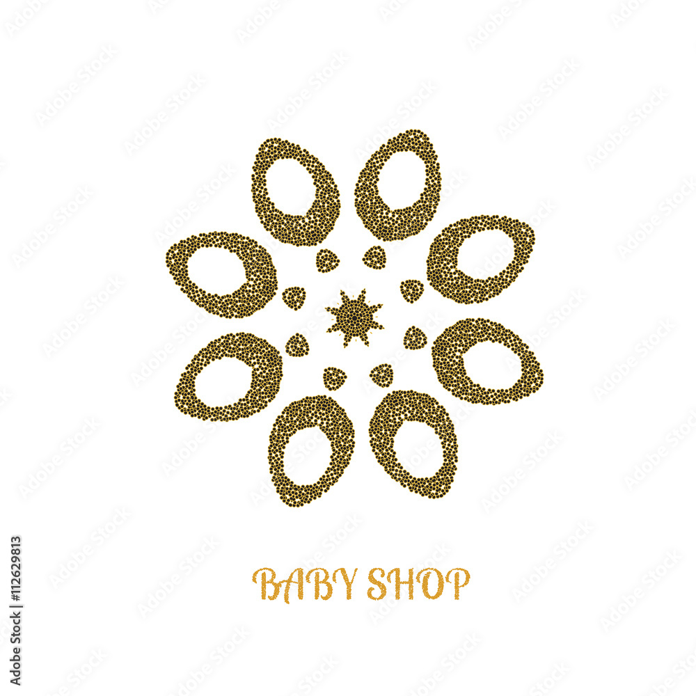 Abstract flower GOLD logo design template. Elegant GOLD symbol. Universal premium vector sign. Abstract flower GOLD logo design template. Elegant GOLD symbol. Universal premium vector sign.