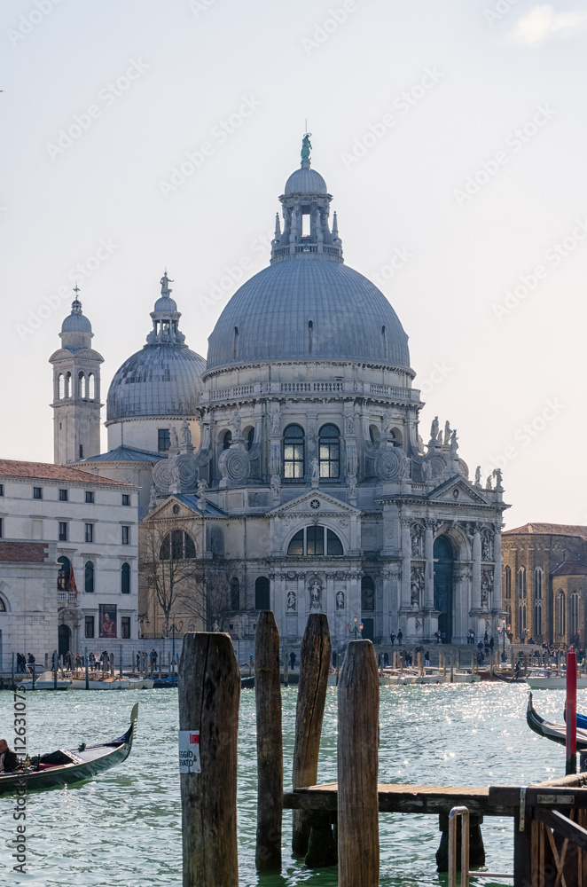 View on Basilica di Santa Maria della Salute, Venice, Italy